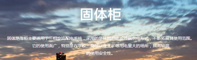 固體柜介紹